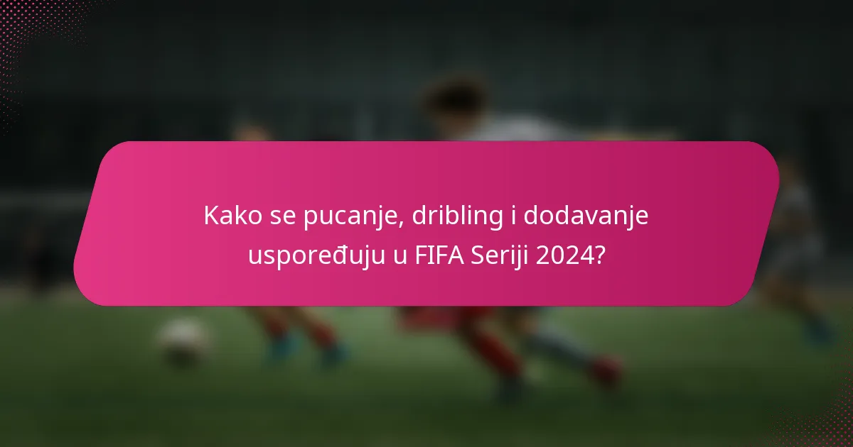 Kako se pucanje, dribling i dodavanje uspoređuju u FIFA Seriji 2024?